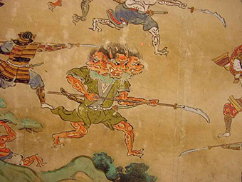 Samurai im Kampf gegen Dämonen